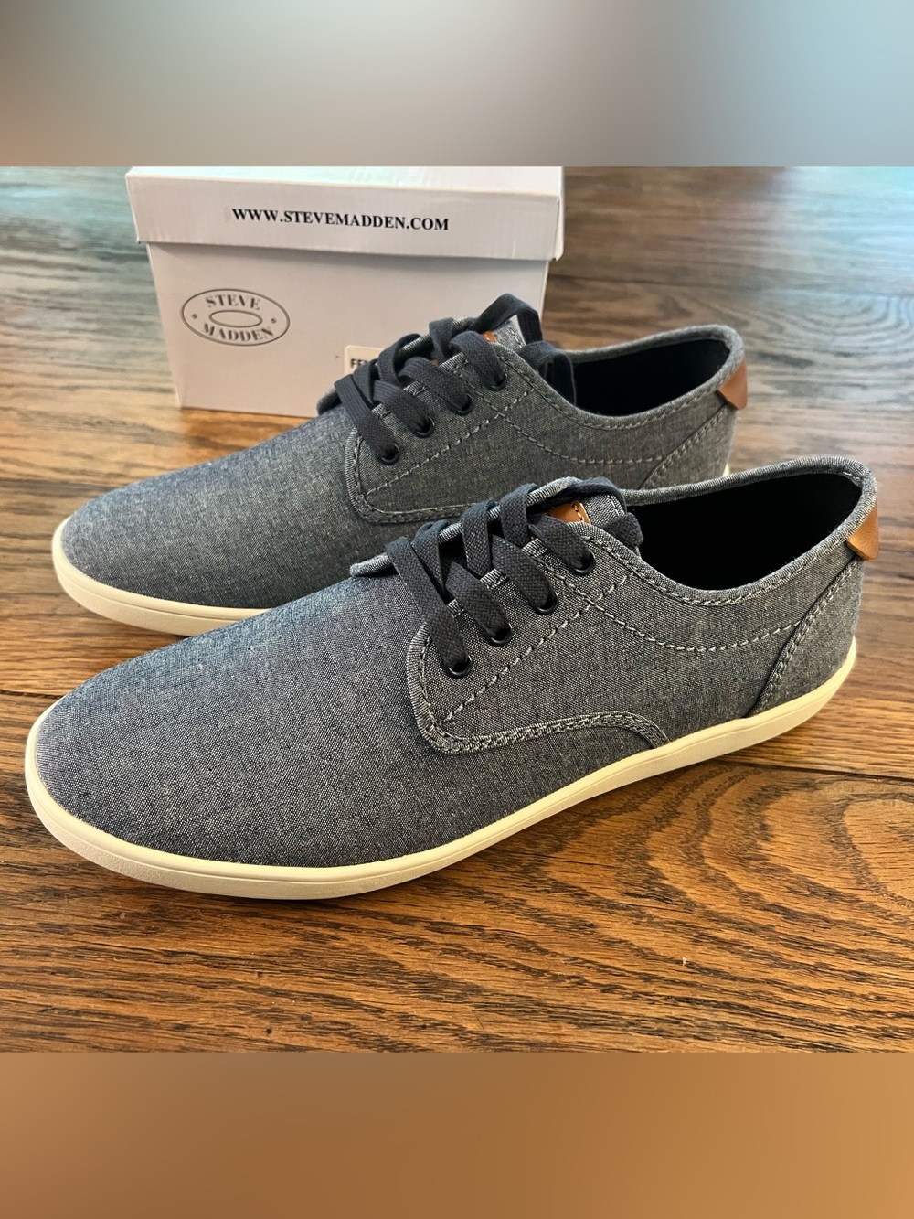 Steve Madden Men's Fenta blue fabric shoes